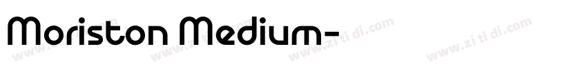 Moriston Medium字体转换